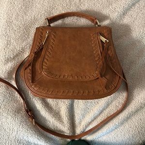 Vici faux leather saddle bag– worn once